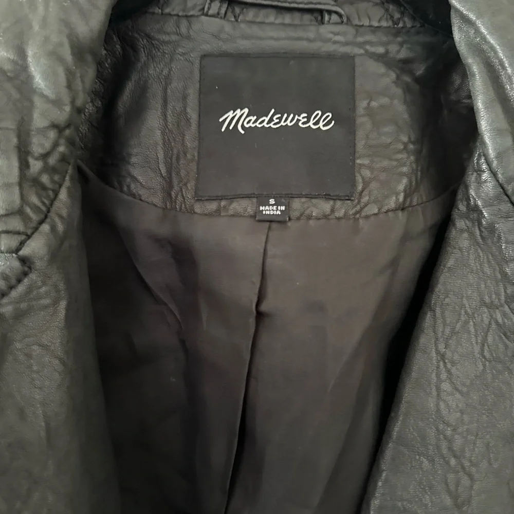 Washed leather Madewell leather jacket - Picture 4 of 4